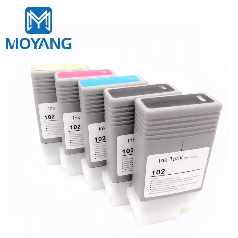 MoYang Large format printer compatible ink cartridge for canon PFI-102 empty box with chip