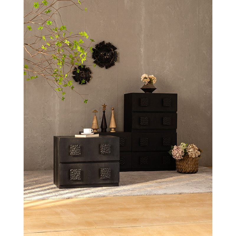 Retro Art Entry Large Cabinet Living Room storage Cabinets, Wooden Bedside Cabinet Chest of Drawers for Bedroom and living room