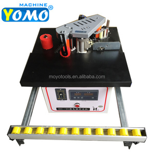 New Upgrade Wood Gluing Machine Microcomputer control panel Edge Banding machine with sliding roller double sided glue sealing