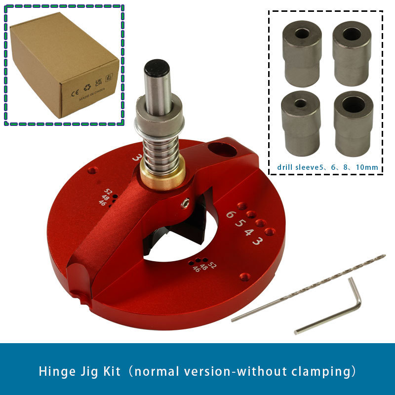 35mm Hinge Jig Drill Guide Furniture Cabinet Fittings Jig with 35mm Forstner Bit Woodworking DIY tools