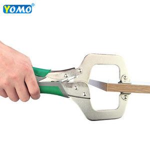 11" inch Face Clamp Locking C-Clamp Pliers Easy Quick Release For Dowelling Jig and Pocket Hole Jig Woodwork Construction Joint