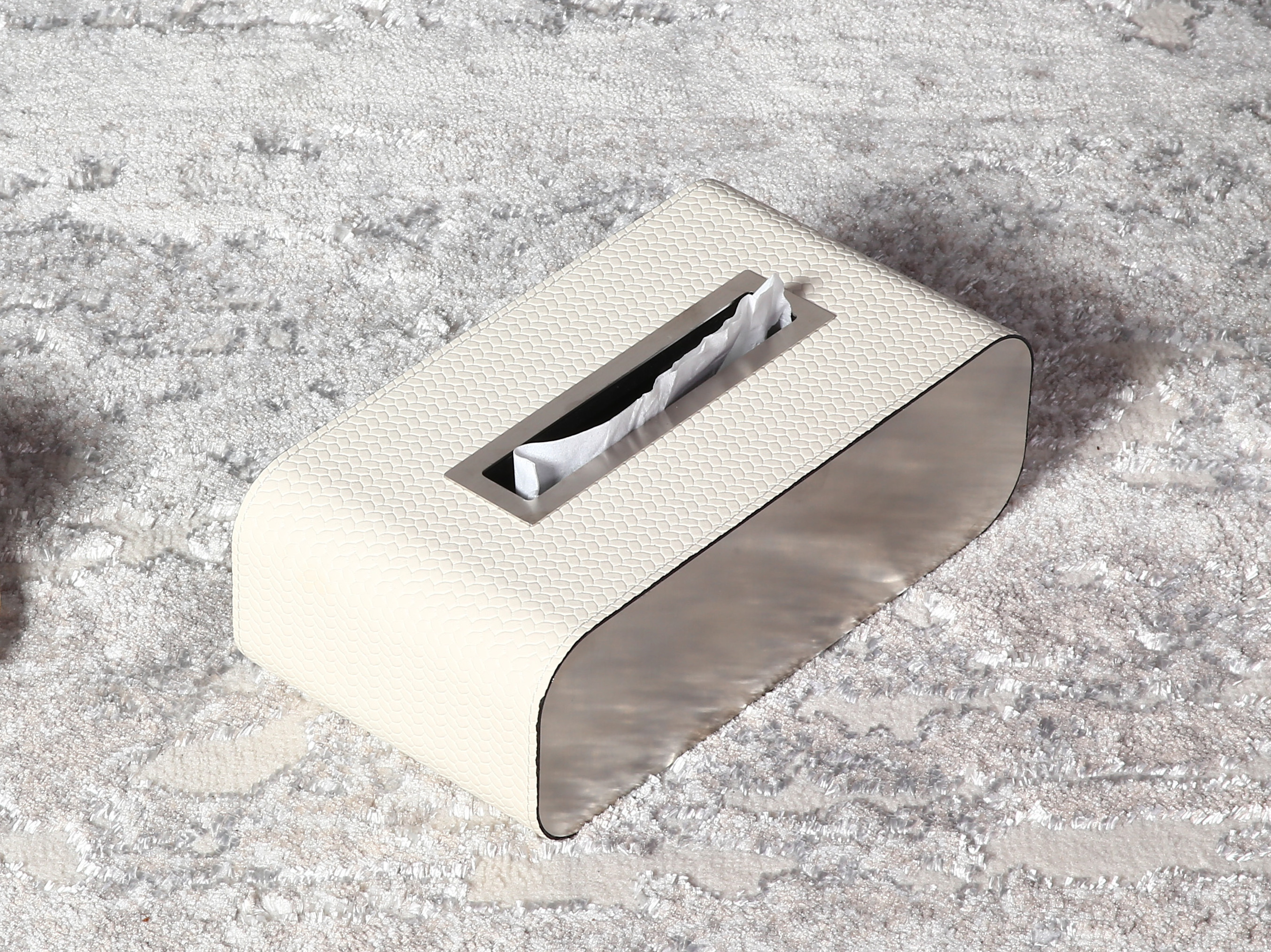 high quality  brushed brass stainless steel House Table Napkin  Holder Paper Cover  Luxury Tissue Box