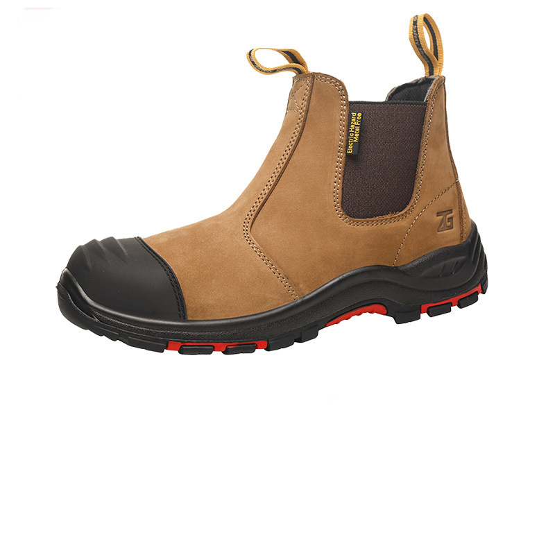 High Quality Customization Genuine Leather Puncture-Proof Safety Work Boots For Men With Steel Toe