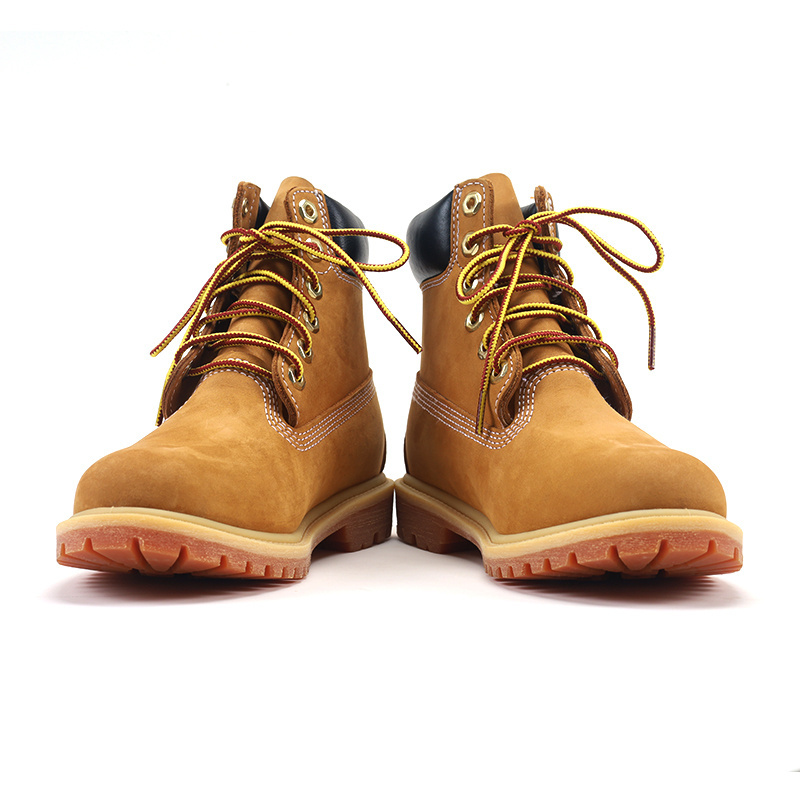 Water resistant leather work boot rubber sole construction oil utility industrial boots