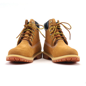 Water resistant leather work boot rubber sole construction oil utility industrial boots