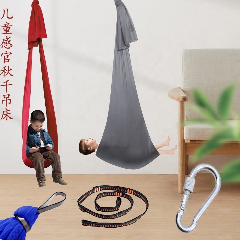 2022 New Product Double Layer Sensory Integration Equipment Sensory Joy Kinder Yoga Hammock Therapy Sensory Swing for Kids