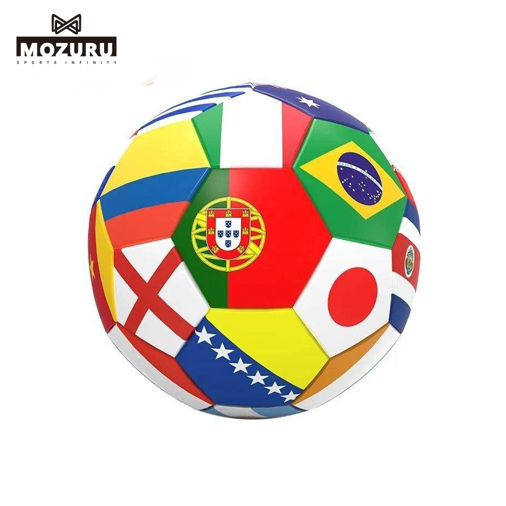 Mozuru Customize logo bright glow in the dark customization Indoor and outdoor soccer ball football for game