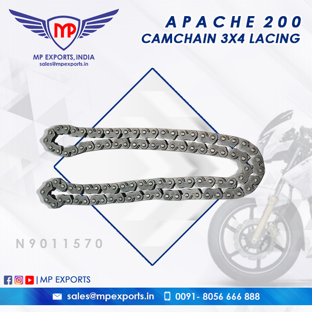 Camchain 3x4 Lacing for TVS Apache 2W motorcycle spare parts available at very cheap price