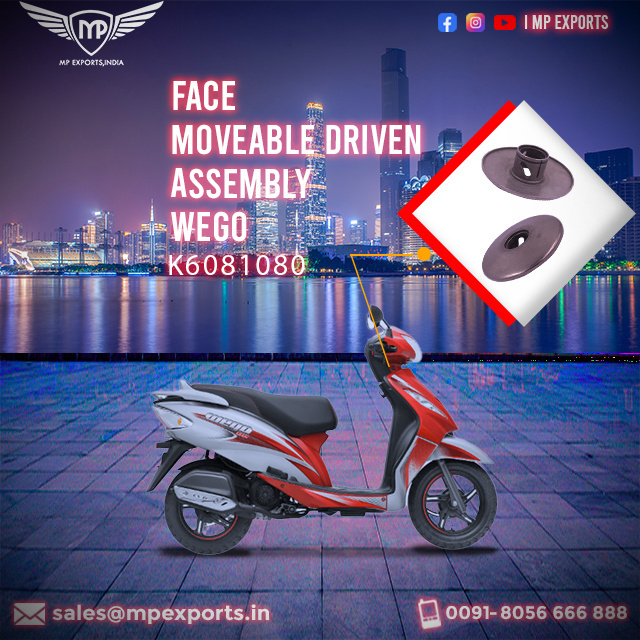 Genuine Quality Face Move Driven Assembly  for TVS Wego 2W spare parts available for sale to Nigeria at very affordable price