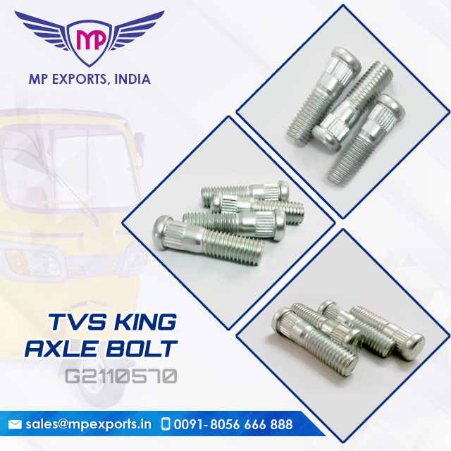 Original spare Axle bolt for Tvs king auto rickshaw at best price for sale