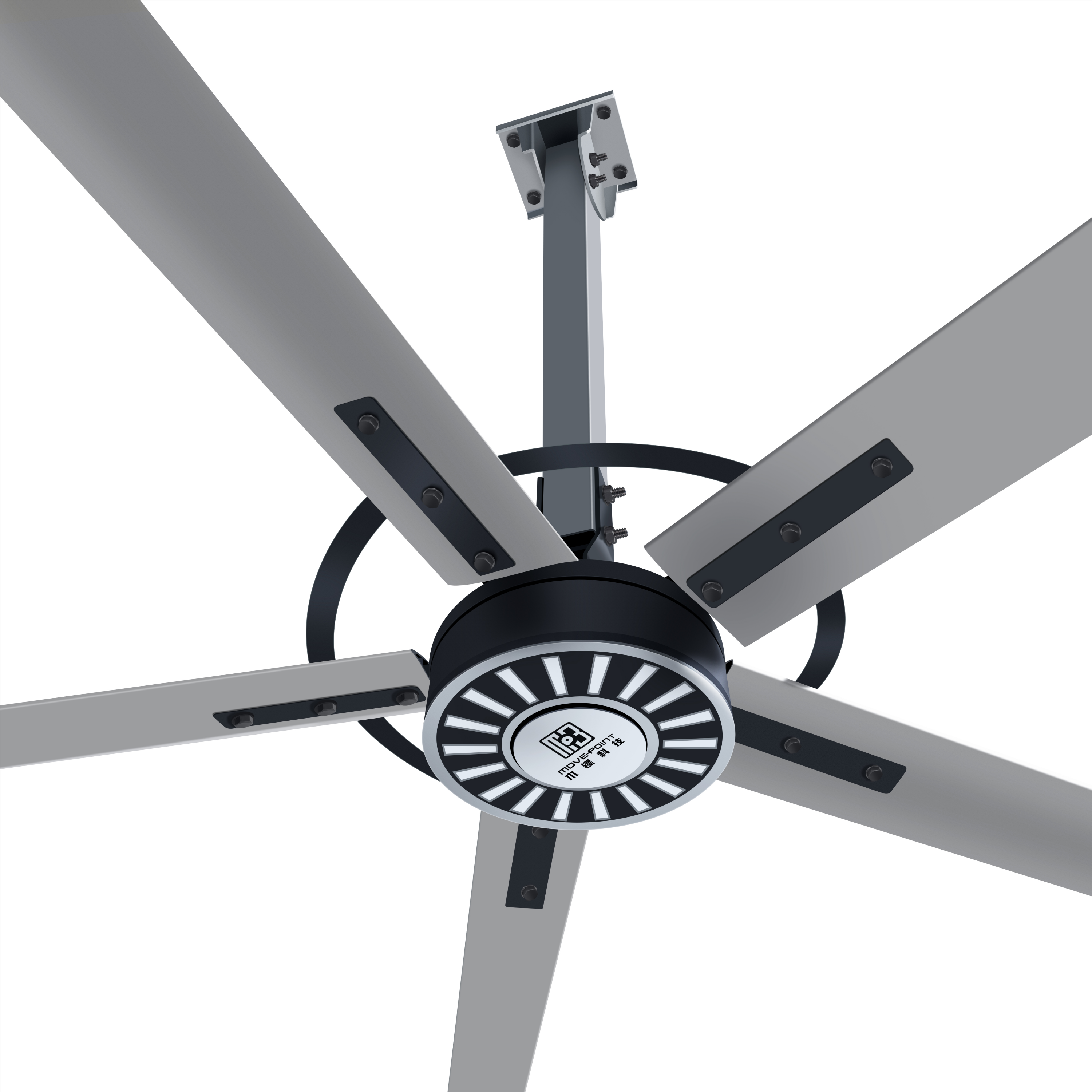 Move-Point Pmsm 24Ft (7.3M) Best Rooms Large Ceiling Fans For High Ceilings Industrial Shop Fan