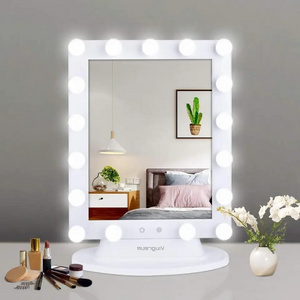 Cosmetic LED Kits Make Up Front Light Lamp Indoor Bathroom Vanity Lighting USB Led Makeup Dressing Table Mirror 6 Bulbs