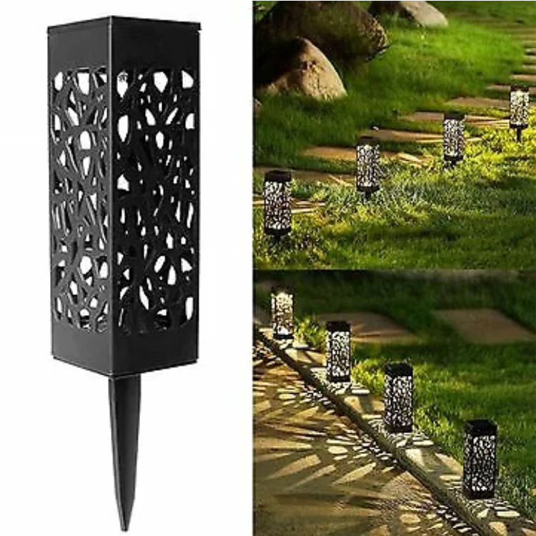 Street Solar Led Light Insert Lamp Underground Lights Square Shape Hollow Out Design Outdoor Yard Lighting Lawn Garden