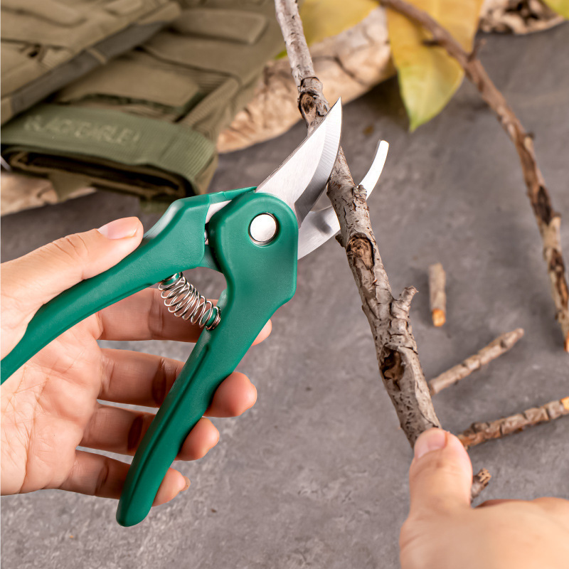 Branch Cutter Steel Pruner Blade Trimmer Shears Graft Professional Plant Scissors Bonsai Garden Pruning OEM Bypass Fruit Tree