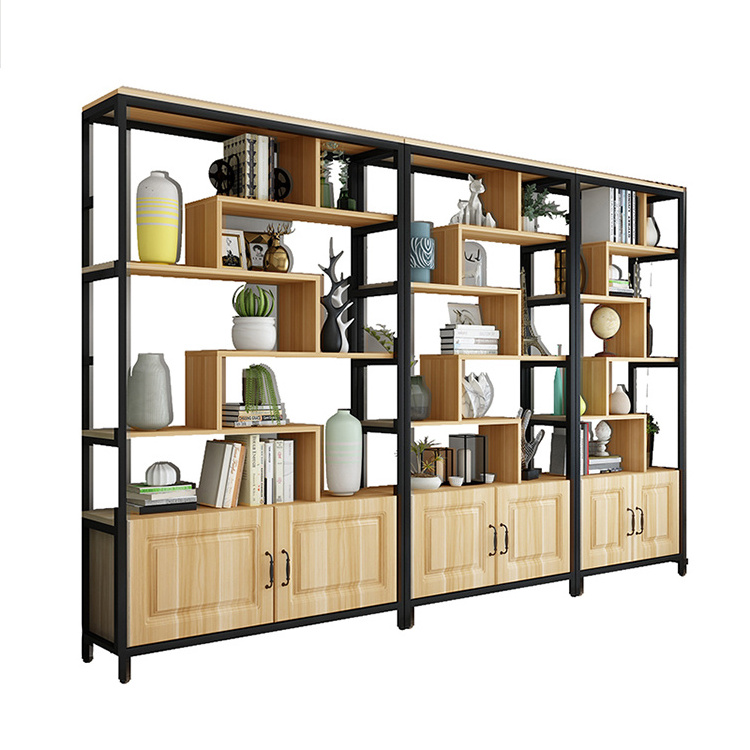 Hot Selling Modern New Design Steel Wood Integrated Multi-layer Bookshelves Are Used For Bookshelves In Study And Library