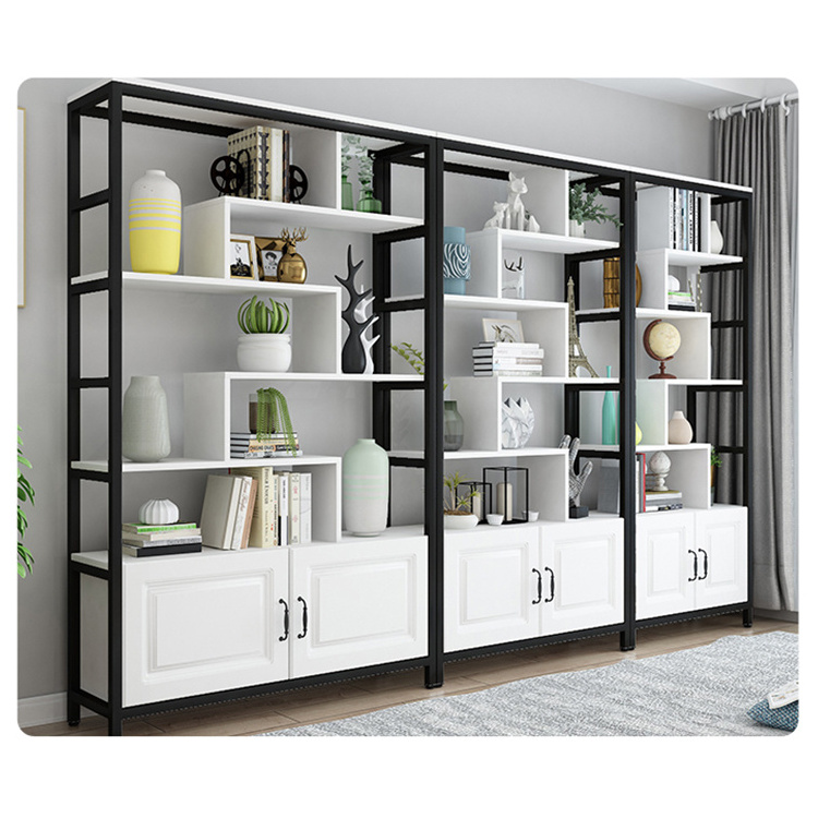 Hot Selling Modern New Design Steel Wood Integrated Multi-layer Bookshelves Are Used For Bookshelves In Study And Library