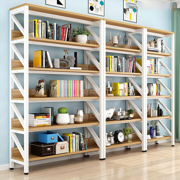 Living Room Modern Book Store Furniture Home Bookshelves Wood MDF Display Rack Vintage Cabinet Bookcase Bookshelf Book Shelves