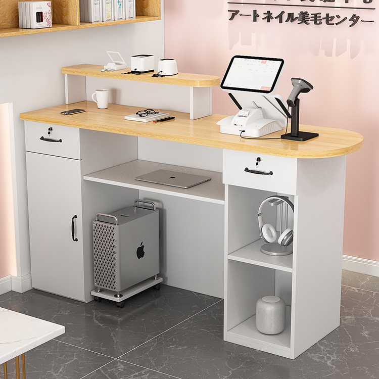 Cashier Desk Table Reception Counter Retail Shop And Supermarket Equipment Checkout Counter