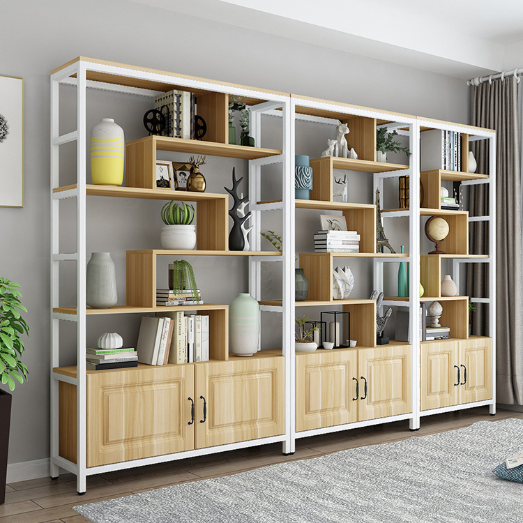 Hot Selling Modern New Design Steel Wood Integrated Multi-layer Bookshelves Are Used For Bookshelves In Study And Library