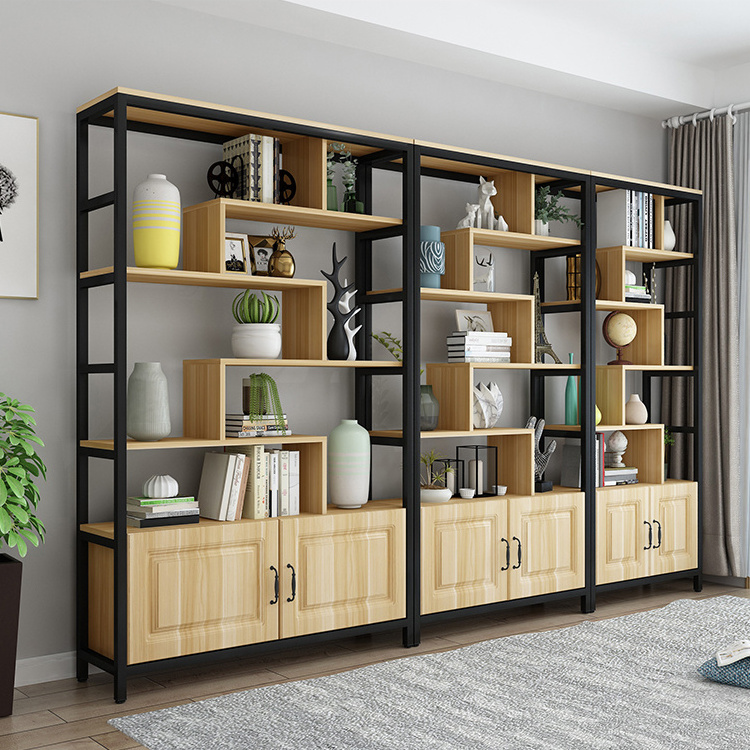 Hot Selling Modern New Design Steel Wood Integrated Multi-layer Bookshelves Are Used For Bookshelves In Study And Library