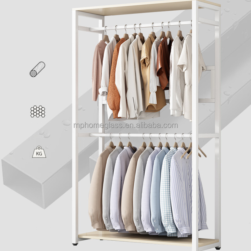 Free Standing Hanging Bag Hat Jacket Multifunctional Coat Rack Stand Metal Clothes Hanger Stand for store