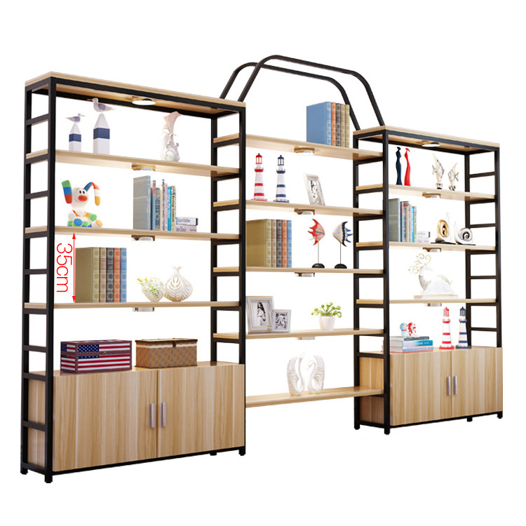 Customized Shopping Mall Wall Display Stand Retail Store Furniture For Cosmetic Display Cabinet and Showcase