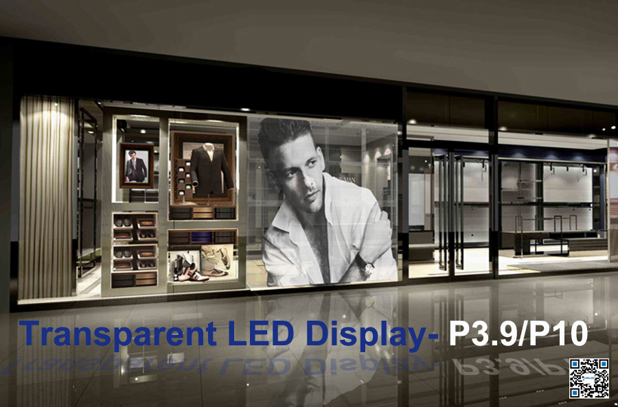 Indoor Transparent Adhesive Super Slim LED Screen Display P10 Flexible Led Wall Panel