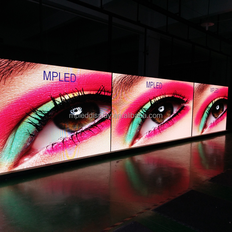 3D stage curved led background with video processor P3.91/P4.81 led display screen 500x500mm