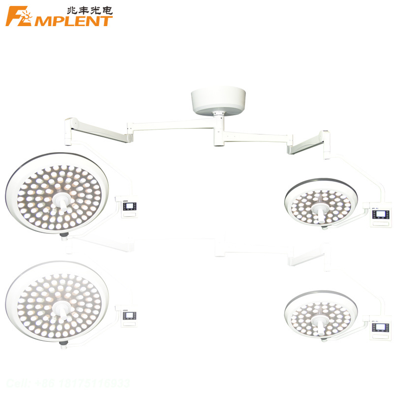 ZW-700/500D Low Ceiling Double Dome Star LED Operating Lamp Surgical Light with Built In Camera System