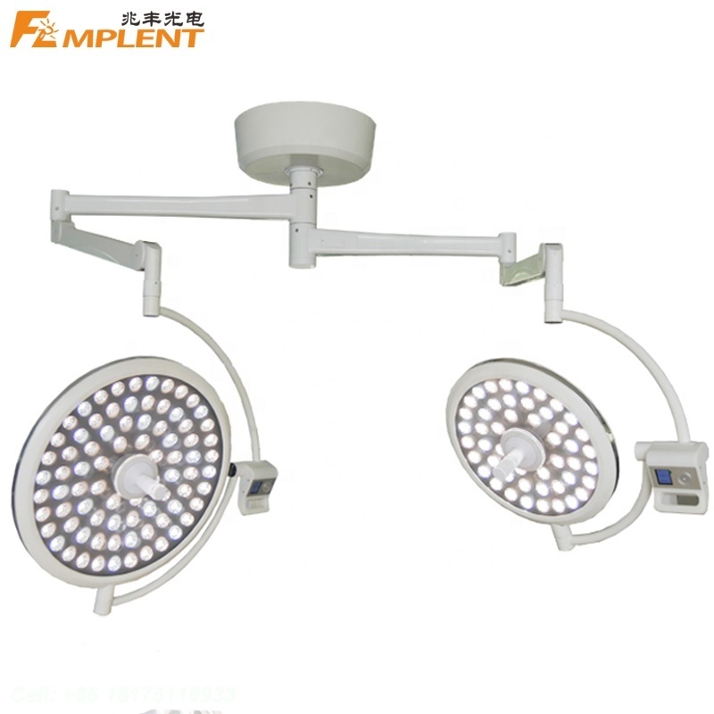 ZW-700/500D Low Ceiling Double Dome Star LED Operating Lamp Surgical Light with Built In Camera System