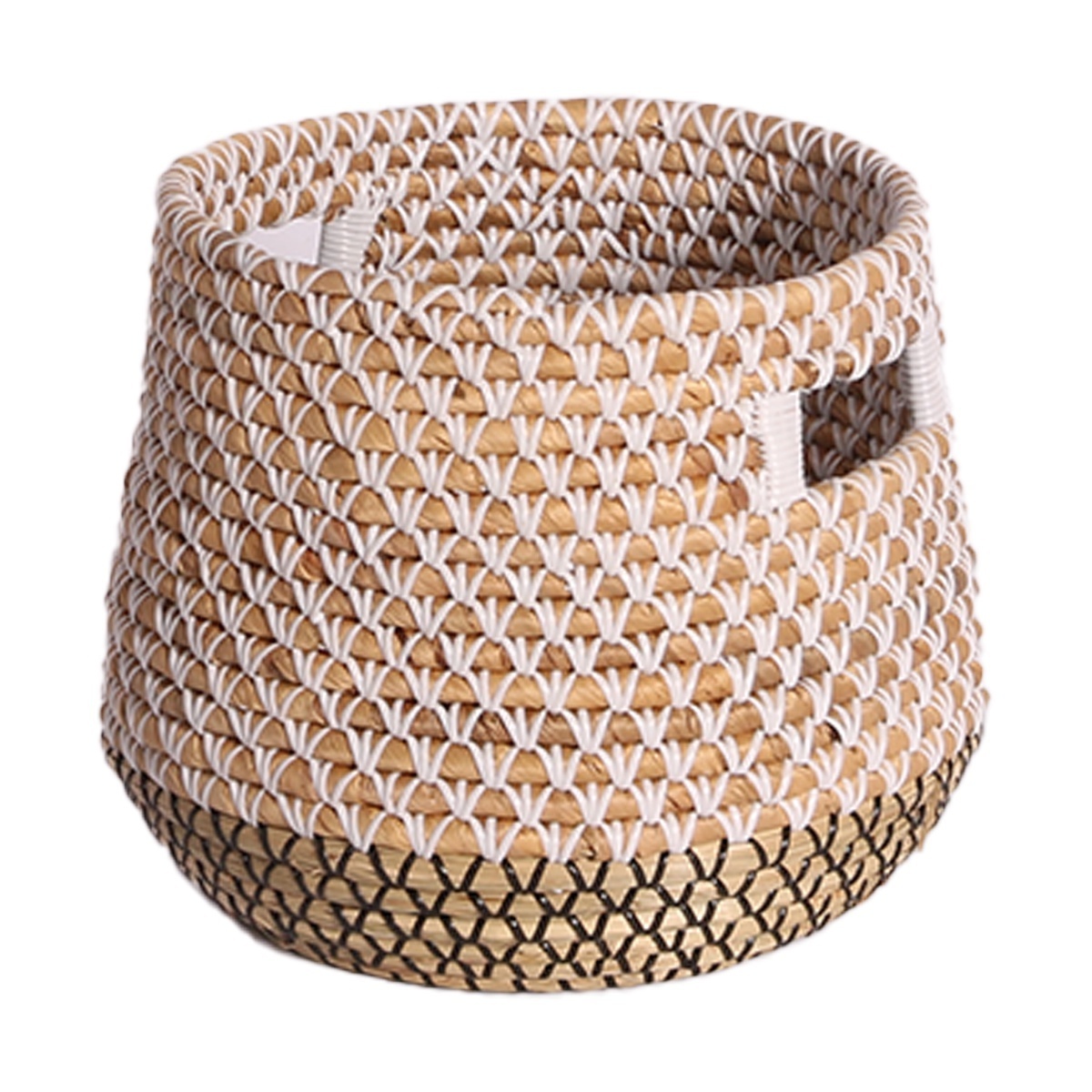 HOT Bohemian Woven Storage Basket without Handles Decorative PE Material for Shoes and Tools for Living Room Use