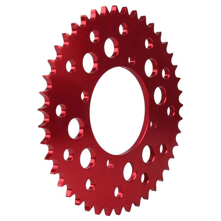 Customized CNC aluminum Rear Motorcycles Sprocket For mini bike Honda CR CRF110 manufacturer