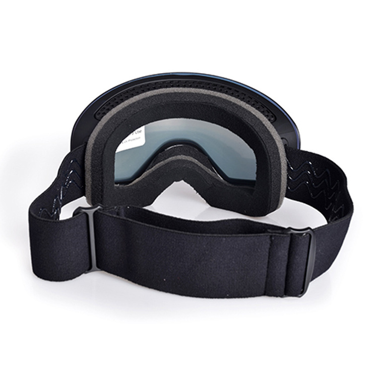 Custom cylindrical uv 400 anti fog ski goggle magnetic lens