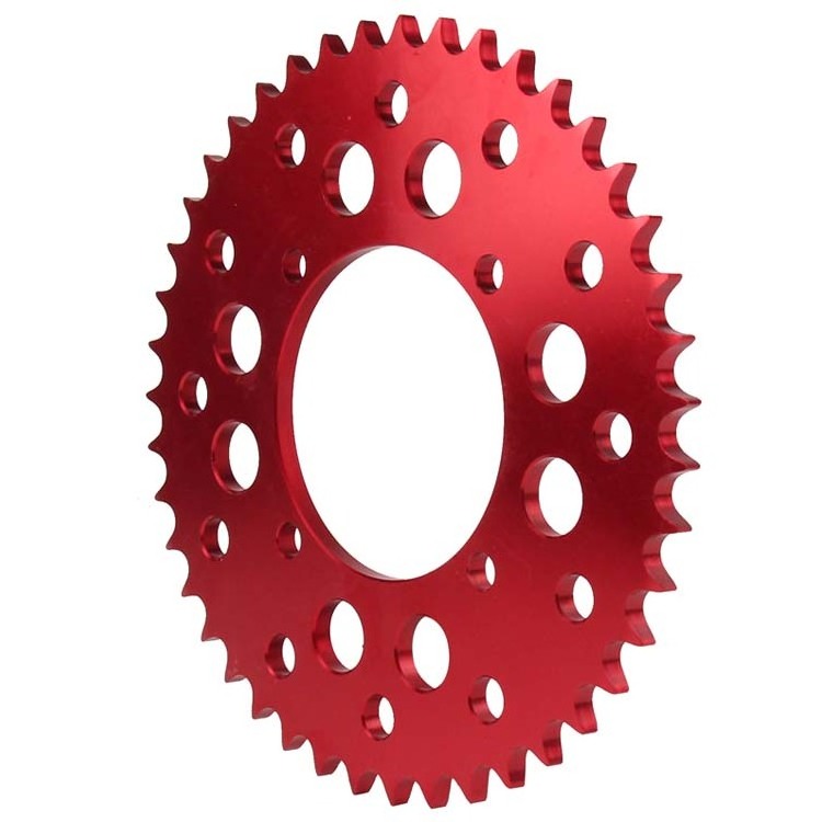 Customized CNC aluminum Rear Motorcycles Sprocket For mini bike Honda CR CRF110 manufacturer