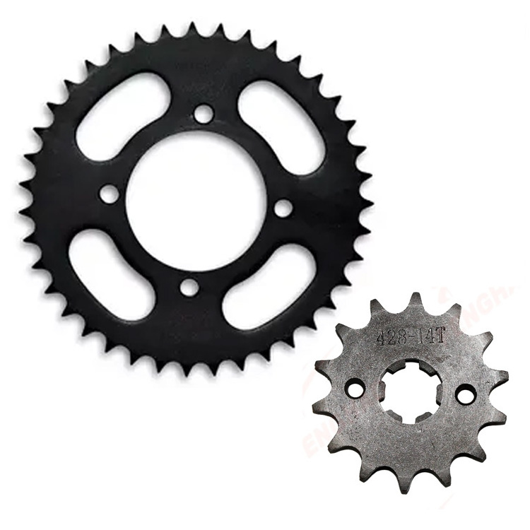 Factory custom 428 14T 35T motorcycle rx115 sprocket for Yamaha RX 115