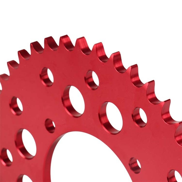 Customized CNC aluminum Rear Motorcycles Sprocket For mini bike Honda CR CRF110 manufacturer