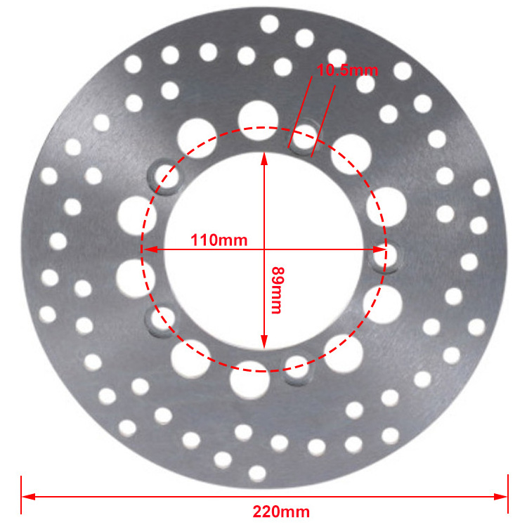 Custom rear motorcycle brake disc 220mm for Suzuki GSXR 600 750 1000