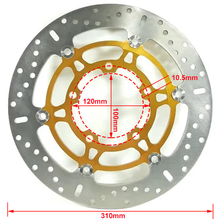 Floating front motorcycle 310mm brake disc rotor for Suzuki gsxr 600 750