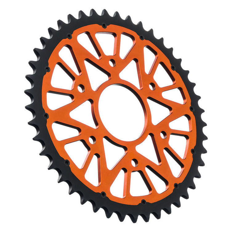 Factory custom 520 42-45T ladle aluminum sprocket for KTM 200 390 RC