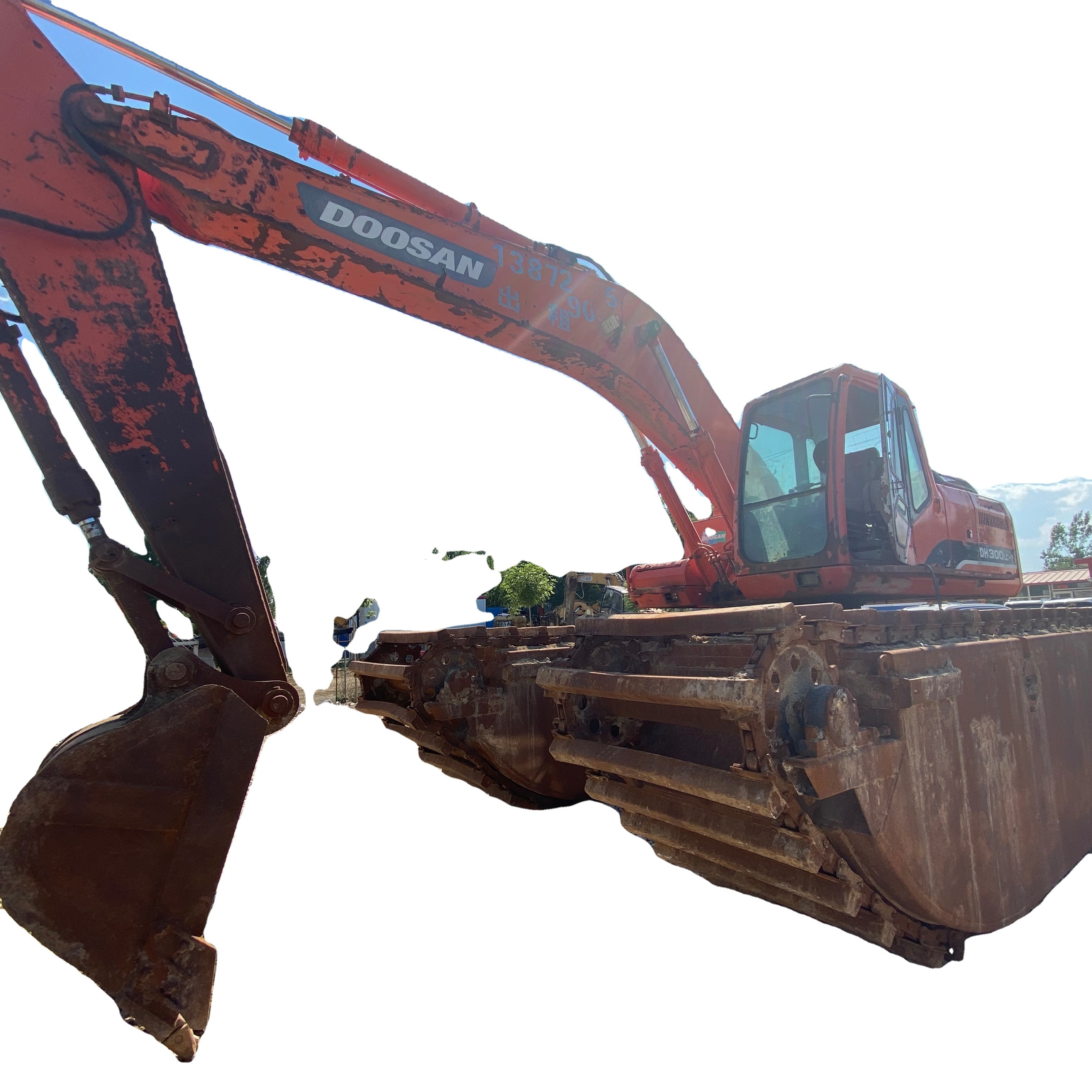 Doosan boat excavator , Second hand dh300lc-7 doosan excavator , Doosan excavators for sale