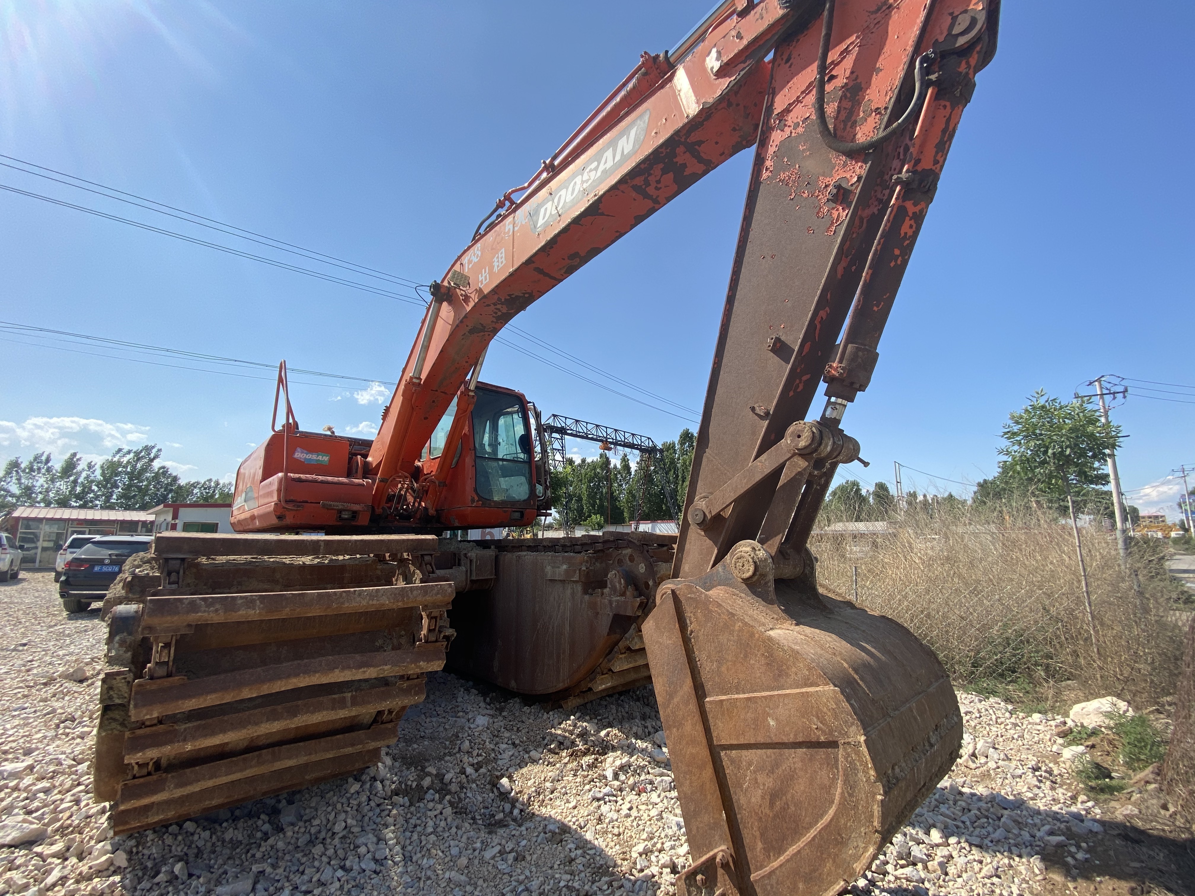 Doosan boat excavator , Second hand dh300lc-7 doosan excavator , Doosan excavators for sale