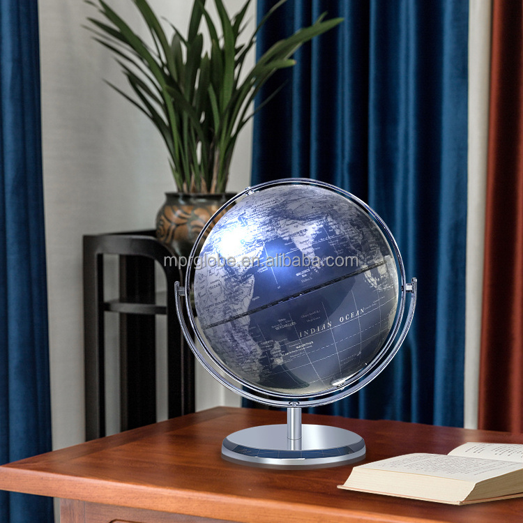 20cm 8inch Modern Classic Glass Globe Ball Map For Home Decor Decorative Crystal World Map Globe Decorative Metal Globe