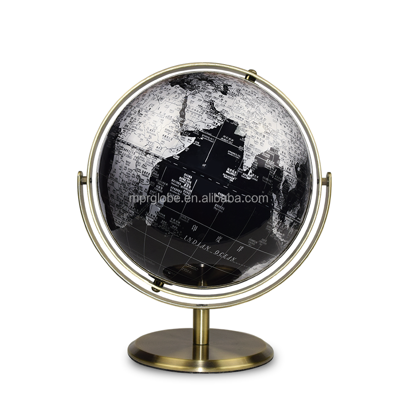 20cm 8inch Modern Classic Glass Globe Ball Map For Home Decor Decorative Crystal World Map Globe Decorative Metal Globe