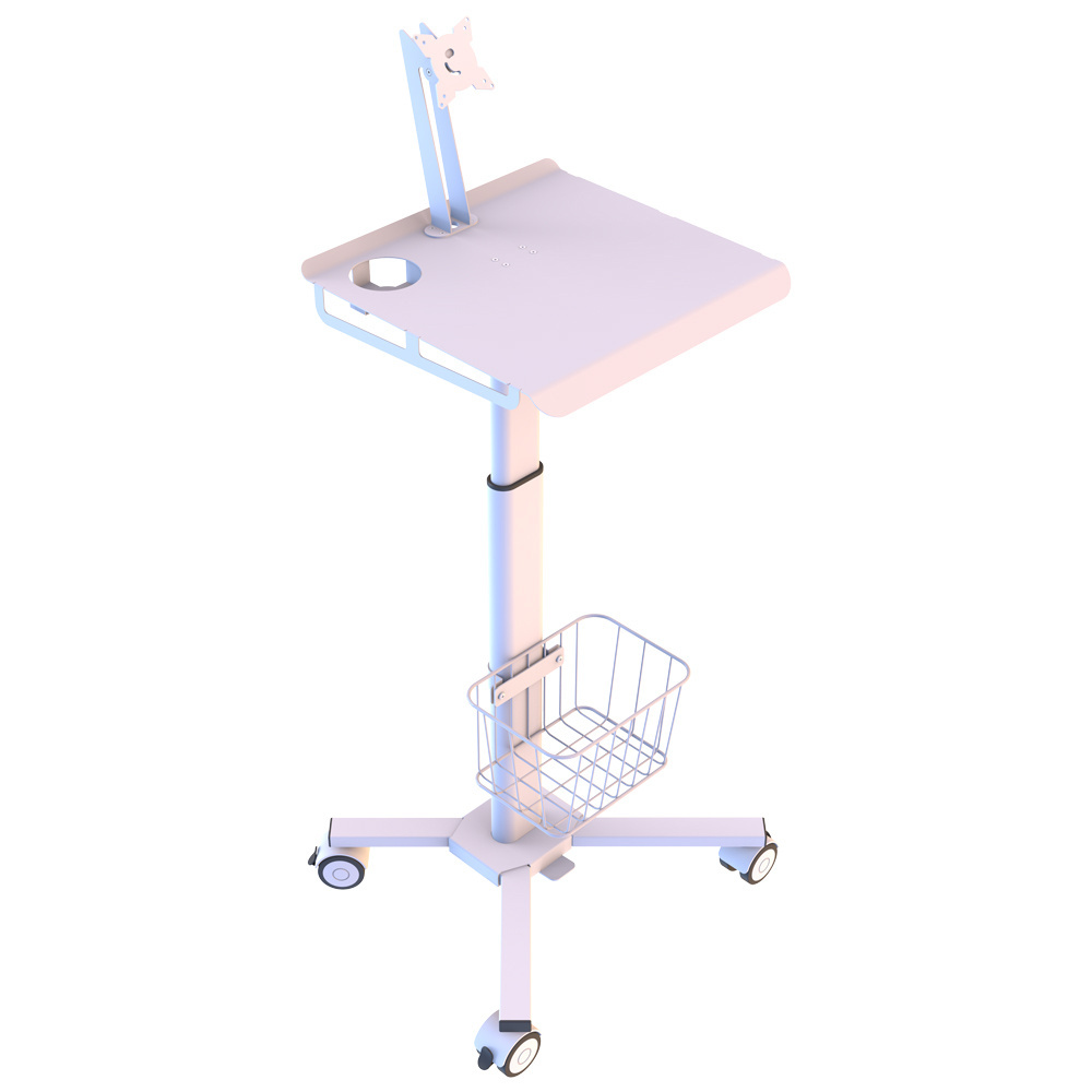 Factory Mobile Laptop and Computer Monitor Cart Medical Trolley Hospital Trolley