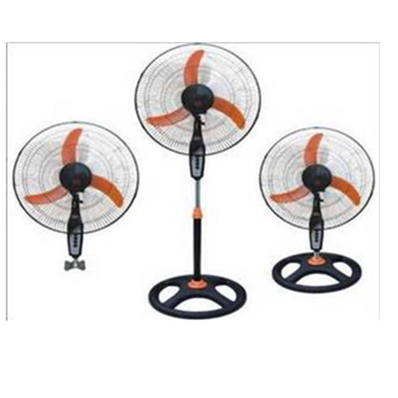 Powerful metal material 3 in1 industrial fan round flow stand fan 18 inch fan