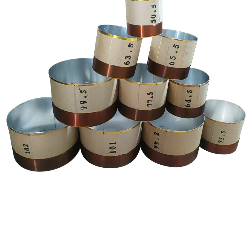 Wholesale custom 25.5mm ASV aluminum material parts speaker aluminum flat wire voice coil