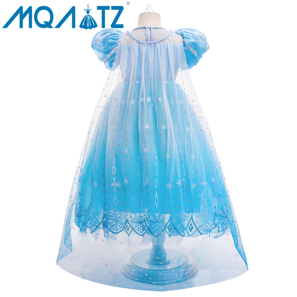 MQATZ Girls Princess Costume Halloween Carnival Dresses Birthday Party Cosplay Queen Sequin Dress