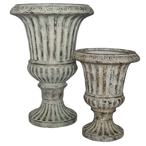 costom size/color fiberglass flower pots, large Vintage Roman style clay planters, home garden flower pots for plants