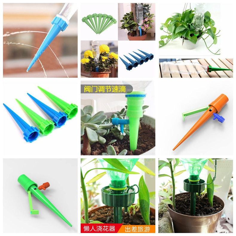 Garden Self Watering Spikes With Valve For Plants Flower Indoor Household Bottle Automatic Watering Device