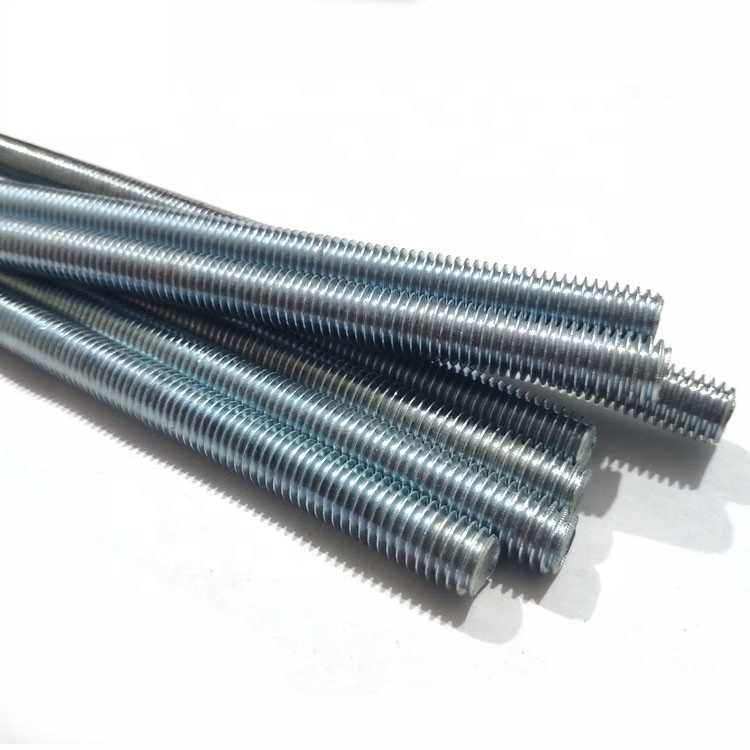 DIN975 DIN976 Threaded rod zinc plated threaded bars studs